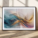 Abstract Flowing Colors Wall Art Canvas Print