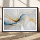 Decorative Turquoise Abstract Wave Wall Art Canvas Print by MyGreatCanvas | Canvas Wall Art Prints | Photo Prints & Wall Decor