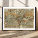 Push Pin World Map Canvas Print – Travel Tracker Wall Art