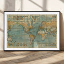 Push Pin World Map Canvas Print – Travel Tracker Wall Art