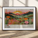 Framed Yayoi Kusama Print, Vibrant Floral Mountain Art by MyGreatCanvas | Canvas Wall Art Prints | Photo Prints & Wall Decor