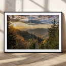 Sunrise Over the Smoky Mountains Canvas Wall Art –