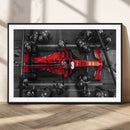 Ferrari Pit Stop Canvas Wall Art – Precision and Speed