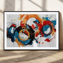 Abstract Wall Art, Rings Wall Art Canvas Print