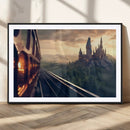 Harry Castle Wall Art Canvas Print, Wizard School Wall Art