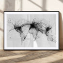 Abstract World Map Wall Art – Framed Geometric Line Canvas by MyGreatCanvas | Canvas Wall Art Prints | Photo Prints & Wall Decor
