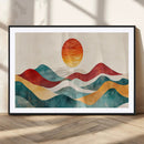 Southwest Mountain Wall Art Canvas Print – Boho Triptych