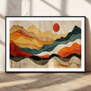 Mid Century Wall Art Print  - Abstract Woodland Print -
