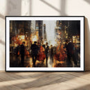 Abstract Jazz Art Wall Art Canvas Print – Colorful Musical