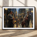 Jazz Canvas Wall Art Print – Abstract African American Music