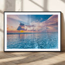 Ocean Sunset Canvas Wall Art Print – Tranquil Seascape