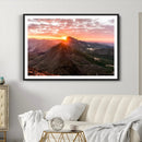 Mountain Sunrise Wall Art Canvas Print – Alpine Ridge by MyGreatCanvas | Canvas Wall Art Prints | Photo Prints & Wall Decor