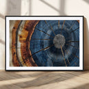 Framed Abstract Tree Ring Wall Art Print Natural Rustic Wood by MyGreatCanvas | Canvas Wall Art Prints | Photo Prints & Wall Decor
