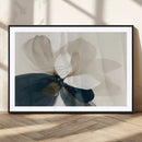 Minimal Flower Wall Art Canvas Print – Framed Beige Bloom by MyGreatCanvas | Canvas Wall Art Prints | Photo Prints & Wall Decor