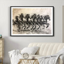 Galloping Horses Wall Art Canvas Print – Framed Wild