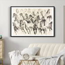 Running Horses Wall Art Canvas Print – Framed Galloping Herd