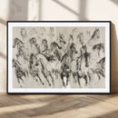 Abstract Horse Wall Art Canvas Print – Framed Horse Sketch by MyGreatCanvas | Canvas Wall Art Prints | Photo Prints & Wall Decor