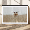 Texas Longhorn Wall Art Canvas Print – Framed Lone Cattle by MyGreatCanvas | Canvas Wall Art Prints | Photo Prints & Wall Decor
