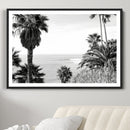 Palm Trees Wall Art Canvas Print – Framed Coastal Ocean