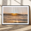 Calm Water Wall Art – Framed Sunset Waves Canvas Artwork, by MyGreatCanvas | Canvas Wall Art Prints | Photo Prints & Wall Decor