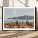 Desert Lake Wall Art – Framed Cactus Mountain Canvas by MyGreatCanvas | Canvas Wall Art Prints | Photo Prints & Wall Decor