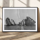 Coastal Wall Art – Framed Black White Ocean Canvas Artwork, by MyGreatCanvas | Canvas Wall Art Prints | Photo Prints & Wall Decor
