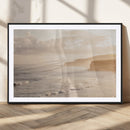 Misty Coastal Wall Art Canvas Print – Framed Golden Sunset by MyGreatCanvas | Canvas Wall Art Prints | Photo Prints & Wall Decor