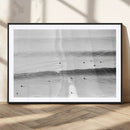 Black White Ocean Wall Art Canvas Print – Framed Coastal by MyGreatCanvas | Canvas Wall Art Prints | Photo Prints & Wall Decor