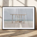 Beach Swing Wall Art Canvas Print – Framed Quiet Beach Art by MyGreatCanvas | Canvas Wall Art Prints | Photo Prints & Wall Decor