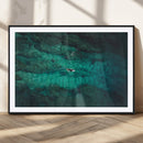 Ocean Surf Wall Art Canvas Print – Framed Vibrant Blue by MyGreatCanvas | Canvas Wall Art Prints | Photo Prints & Wall Decor