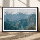 Misty Mountain Wall Art Canvas Print – Framed Cloudy Andean by MyGreatCanvas | Canvas Wall Art Prints | Photo Prints & Wall Decor