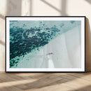 Minimal Beach Wall Art Canvas Print – Framed Ocean Swimming by MyGreatCanvas | Canvas Wall Art Prints | Photo Prints & Wall Decor