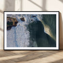 Ocean Wave Wall Art – Aerial Coastal View Canvas Artwork, by MyGreatCanvas | Canvas Wall Art Prints | Photo Prints & Wall Decor