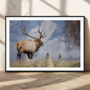 Mountain Elk Wall Art Canvas Print – Framed Rustic Wildlife by MyGreatCanvas | Canvas Wall Art Prints | Photo Prints & Wall Decor