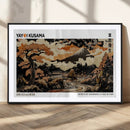Modern Japanese Wall Art Canvas Print – Framed Abstract