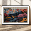 Modern Japanese Wall Art Canvas Print – Framed Contemporary