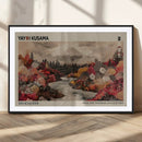 Modern Japanese Wall Art Canvas Print – Framed Abstract