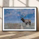 Elk Wall Decor Canvas Print – Framed Rustic Wildlife Art by MyGreatCanvas | Canvas Wall Art Prints | Photo Prints & Wall Decor