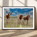 Texas Longhorn Wall Art Canvas Print – Framed Western Decor by MyGreatCanvas | Canvas Wall Art Prints | Photo Prints & Wall Decor