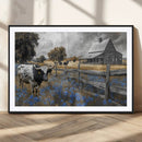 Longhorn Wall Art Canvas Print – Framed Texas Canvas Picture by MyGreatCanvas | Canvas Wall Art Prints | Photo Prints & Wall Decor