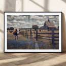 Texas Longhorn Canvas Wall Art Print – Framed Rustic Barn by MyGreatCanvas | Canvas Wall Art Prints | Photo Prints & Wall Decor