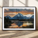 Mountain Sunset Wall Art Canvas Print – Framed Alpine by MyGreatCanvas | Canvas Wall Art Prints | Photo Prints & Wall Decor