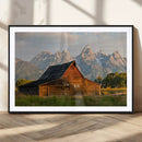 Rustic Barn Wall Art Canvas Print – Framed Grand Teton Park