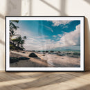 Tropical Beach Wall Art Canvas Print – Framed Ocean Waves