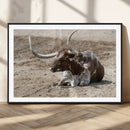 Texas Longhorn Wall Art Canvas Print – Framed Country Art by MyGreatCanvas | Canvas Wall Art Prints | Photo Prints & Wall Decor