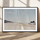 Minimalist Beach Wall Art Canvas Print – Framed Coastal