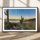 Saguaro Cactus Wall Art Canvas Print – Framed Desert Sunset by MyGreatCanvas | Canvas Wall Art Prints | Photo Prints & Wall Decor