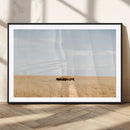 Bison Grassland Wall Art – Framed Minimal Nature Canvas by MyGreatCanvas | Canvas Wall Art Prints | Photo Prints & Wall Decor