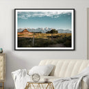 Rustic Farmhouse Wall Art Canvas Print – Teton Range Mormon
