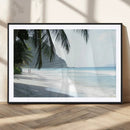 Tropical Beach Wall Art Canvas Print – Framed Serene Ocean by MyGreatCanvas | Canvas Wall Art Prints | Photo Prints & Wall Decor